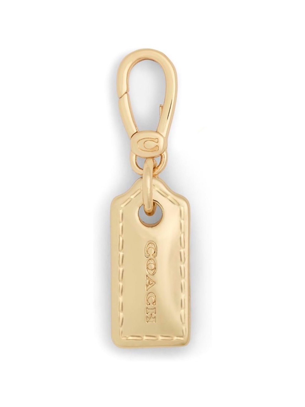 Coach Gold Tag Keychain Jewelry and Bag Charm - New
